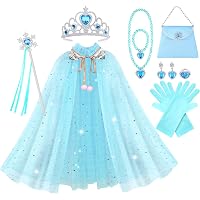 URAQT 5PCS Ensemble Tutu Princesse Avec Diadèmes - Robes à Paillettes Étoiles Et Couronnes Pour Filles 3-8 Ans, Idéal Anniversaire, Ballet Et Fêtes