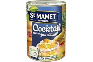 St MAMET les Vergers - Les Fruits en Morceaux - Cocktail de Fruits - Salades/Cocktail de Fruits 250 g