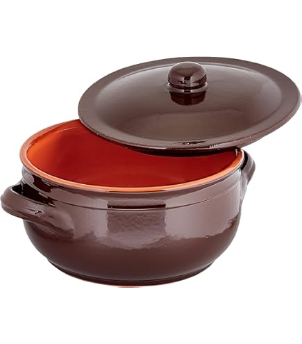 Pentola In Terracotta 25cm Con Coperchio - Casseruola Artigianale Per Cucina Naturale - Foto 9