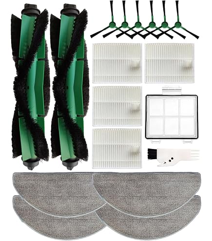Kit Ricambio Per Aspirapolvere Robot Vactidy T6: Spazzola Principale, 4 Spazzole Laterali, 4 Filtri HEPA E Spazzola Pulizia