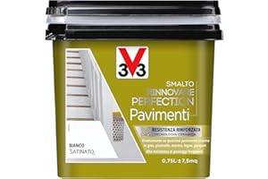 V33 Smalto Rinnovare Perfection Pavimenti Bianco Satinato 0,75 L
