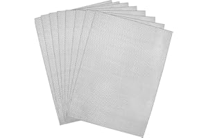 Jusdoja Stainless Steel Wire Mesh Sheets 8 Pcs 20 Mesh A5 Rodent Control Metal Woven Mesh 1mm Aperture for Vents Cover Air Brick Pest Proofing