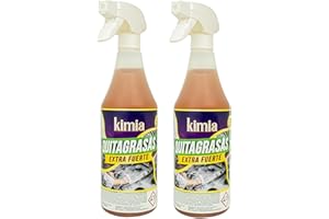 KIMIA - Quita Grasas Extra Fuerte Pack 2 x 750 ml | Quitagrasas Concentrado | Desengrasante Profesional | Potente y Versátil | Desengrasante para Barbacoas y Planchas | Alta Eficacia