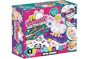 John Adams So Squishy Style Studio | Arts & Crafts Squishy Fashion Jewellery Making Kit | Make Cute Fidget Rings, Bracelets, Necklaces & Bag Charms | Great Gift Idea for Birthday & Christmas | Age 5+
