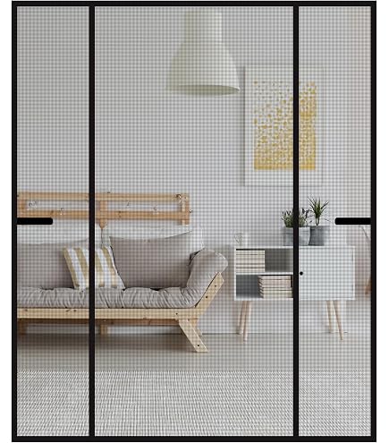 Magnet-Fliegengitter Für Türen – 165x240 Cm, Kleben Ohne Bohren, Grau Für Balkon & Zimmer