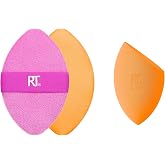 Real Techniques Miracle Ten S&uuml;nger + Miracle 2'si 1 Arada Pudra Pufu, Makyaj Karıştırma S&uuml;ngeri ve &Ccedil;ift Taraflı Pudra Pufu, S