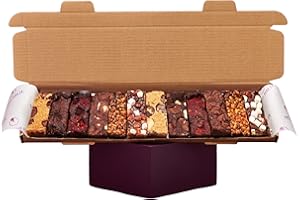 Simply Cake Co. - Vegan Brownie & Bakes Selection - 12 Piece - Luxury Treats - Brownies & Rocky Road - Gluten-free & Soy Free - Gooey & Delicious - Made with Premium Ingredients