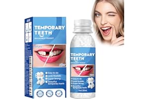 ZOILLGU Kit de Reparación de Dientes, Dientes Postizos Temporales, Composite Dental, Material Moldeable para Protesis Dental para Fijar y Rellenar Temporalmente Dientes Perdidos, Rotos o Astillados