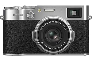 Fujifilm X100VI Fotocamera Digitale Compatta 40Mp, Sensore X-Trans CMOS 5 HR, IBIS, Obbiettivo 23mmf2, Filmati 6.2K 30P, Mirino Ibrido, Schermo LCD 3" Touch Orientabile, Argento
