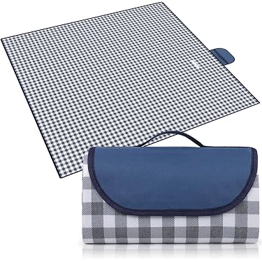 SHIMOYAMA Coperta Da Picnic Rotonda 2 In 1, Diametro 99 Cm, Impermeabile, Con Borsa Tote Da 30L Integrata, Per Spiaggia E Campeggio, Cachi