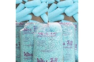 STORM TRADING GROUP Eco - Flo Blue Coloured Biodegradable Packing Peanuts - Protective Postal Mailing Packing Void Loose Fill Filler Bean Bag Filling (10 Cubic ft)