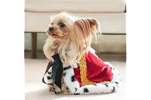 Lovelyshop Serial Lux Pet Cat Dog Halloween Costumes King Queen Prince Princess Cosplay Costume XS Red