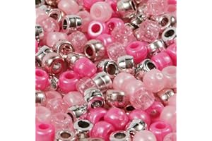 LUSSO LIA 200 Pretty in Pink Pony Bead Mix 9mm x 6mm Beads