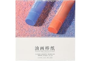 BAOFUYA Szkicownik Olejny Pastelowy, Papier Pastelowy Olejny Papier Pastelowy Papier do Rysowania Szkicownik Materiały Artystyczne do Sztuki Akrylowej Farby Atramentowe Pastele Olejne Akwarela(15x15cm)