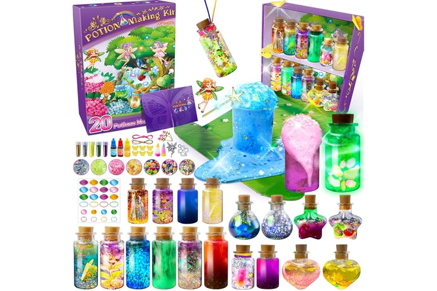 JOPSHEEN Potion Making Kit Children, 20 Bottles Potion, Christmas Birthday Toys Gifts for Boys Girls Age 8 9 10 11 12