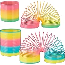 36 Bunte Spiralfedern Spielzeug - Treppenläufer & Stressabbau | Kindergeburtstag Mitgebsel