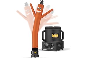 LookOurWay Air Dancers - 7ft Tall Inflatable Tube Man Set with Wacky Waving Blower - Orange