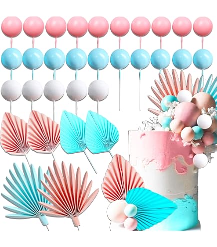 32-teiliges Kuchen-Deko-Set – Papierfächer & Mini-Ballons Für Jede Party