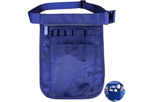 COZHYESS Nurse Fanny Pack, Nurse Bag, Nursing Fanny Pack for Nurses, Nurse Pocket Organizer, Multi Compartment Medical Pack Pocket, for Stethoscopes, Scissors and Other Medical Supplies(Blue)