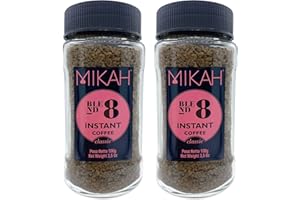 MIKAH Caffè Solubile - Instant Coffee Classic N.8 - 2 Confezioni da 100 gr (2 x 100 gr)