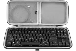 GEEKRIA Étui pour Clavier sans pavé numérique pour Clavier de Jeu mécanique à 87 Touches TKL 80%, Compatible avec Razer BlackWidow Lite TKL, Keychron K8 / K8 Pro