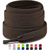 2 Pairs of Premium 8 mm Flat Shoelaces for Trainers Trainers
