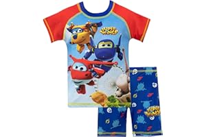 Super Wings Bañador de Dos Piezas para niño Jett Donnie y Jerome