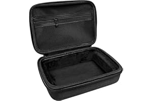 Musiin Coque rigide avec interface audio compatible avec Focusrite Scarlett Solo 4e génération, sac portable en EVA avec doublure douce, poche en maille, double fermeture éclair et poignée en silicone