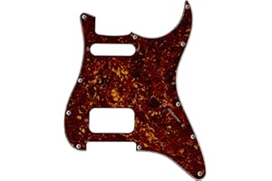 XINMAISUJIAO Battipenna per chitarra personalizzata per Fender US 11 foro a vite HS Style (4 strati rosso tartaruga)