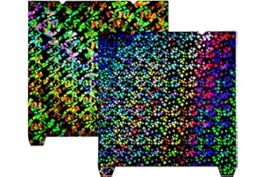 LANKEGU 315x310mm Build Plate for Creality K1 Max, Eight Pointed Star + Galaxy PEY Build Plate for K1 Max, Ender 3 V3 Plus, Flexible Spring Steel Sheet Without Magnetic Base