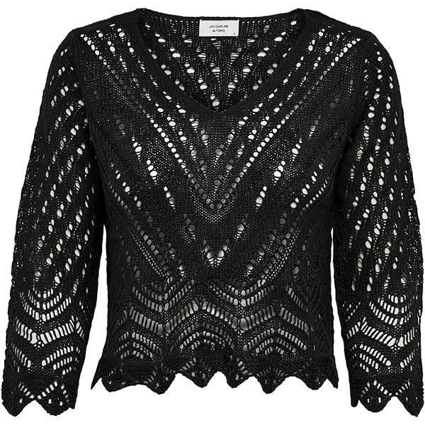 Onlashley Sl O-neck Knt - Zwart - OOTD Fashion