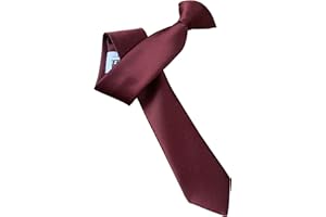 GREAT BRITISH TIE CLUB Mens Satin Narrow Width Clip On Tie