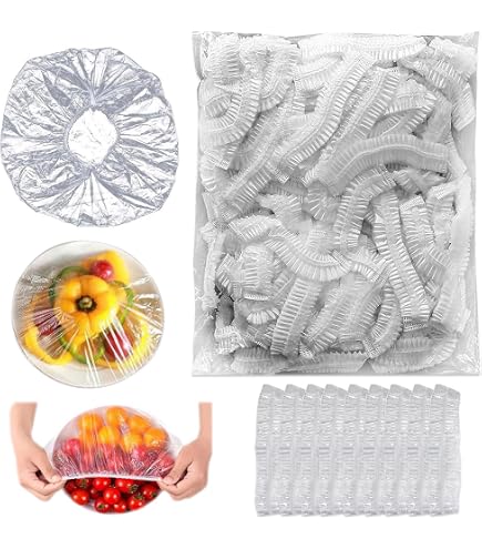 200 Coperture In Silicone Con Elastico – Riutilizzabili, Antigoccia Per Snack E Congelatore (12-40 Cm)