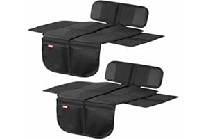 ‎HERZENSKIND HerzensKind Premium Kindersitzunterlage, der Beste Schutz für Ihre Autositze, universeller Autositzschoner für Textil- und Ledersitze, ISOfix geeigneter Sitzschoner für alle Kindersitze (S (2-Pack))
