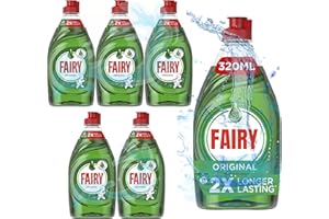 UMDA Washing Up Liquid | Fairy Liquid | Fairy Washing Up Liquid | Dishwashing Liquid | Fairy Liquid Washing Up Liquid | Dish Soap | Dish Washing Liquid | Washing Up Liquid Bulk (5 x 320ml)