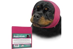 ZONI PETS Happy Hoodie The Original Dog & Cat Calming Band, Alivio de la Ansiedad/Protección contra el Ruido-Aseo-Thunder-Fireworks (XL, Rosa)