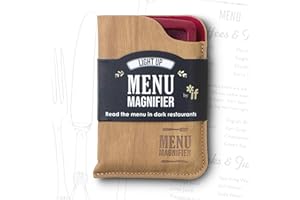 IF IF Light Up Menu Magnifier-Wine, Burgundy, One Size