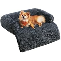 ANQI Plüsch‑Hundesofa – Waschbar, Rutschfester Boden, 76 X 76 Cm, Rosa, Für Hunde & Katzen