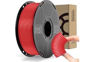 Inslogic TPU Filament 1.75mm, 3D Printer Filament Flexible 95A TPU Soft Filament 1.75mm +/- 0.02mm, Durable and Abrasion Resi
