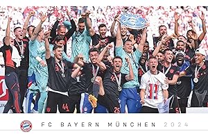 N NEUMANNVERLAGE FC Bayern München 2024 Wand-Kalender - Fußball-Kalender - Fan-Kalender - 60x50 - Sport