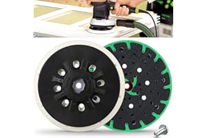 MOGRQAP Disco de lija de 150 mm, Plato de lija duro compatible con lijadoras Rotex RO, LEX 150, WTS 150 7, ETS 150, ETS EC 150