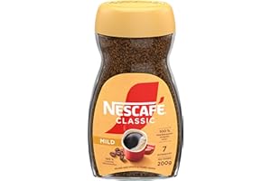NESCAFÉ CLASSIC Mild, löslicher Bohnenkaffee aus mitteldunkel gerösteten Kaffeebohnen, milder Geschmack & intensives Aroma, koffeinhaltig, 1er Pack (1 x 200g)
