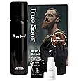 True Sons Hair Dye for Men (Auburn) - With Instant Dye Booster Applicator for Grey Hair Color - Complete Hair Dye Kit for Natural Look - Mustache and Beard Hair Dye (1.75 oz) 4-6 Applications