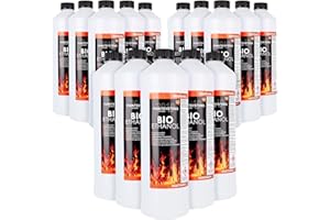 PAINTSYSTEMS REFINISH COLOURS Bio Alkohol 100% 15 x x 1 Liter - BIOETHANOL für Alkohol-Kamine, Tischfeuer, Ethanolkamine, Alkoholbrenner, Terrassenfeuer, Raumfeuer, Standfeuer oder Gartenfeuer