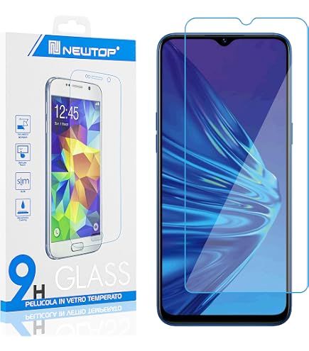 J&D Compatibile per Realme 5 PRO Pellicola Protettiva, 4