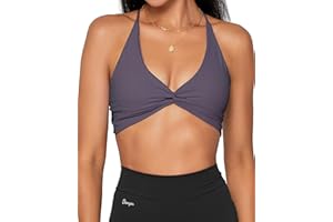 Danysu Biustonosz sportowy bez pleców miękkie topy treningowe ze zdejmowanymi wyściełanymi biustonoszami treningowymi do jogi z paskami