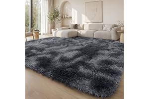 Homaxy fluffiga tie-dye stora mattor, vardagsrum 120 x 160 cm