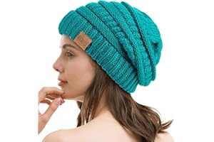 REDESS Slouchy Beanie Mütze für Herren und Damen Winter Warm Chunky Soft Oversized Zopfstrickmütze