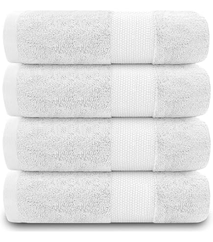 Superior Badetuch-Set 2-teilig – Langstapelige Gekämmte Baumwolle, 86,4 X 172,7 Cm, Grau, Saugstark
