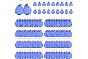 CDIYTOOL Proximity ID Card Key, 13.56MHz UID Changeable Keyfobs Token Tag Rewritable RFID Writable Token Proximity ID Access Control Key Fob Tags Card Programable for Door Access Control, Pack of 100